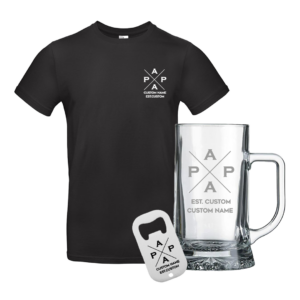 Bundeldeal | Gepersonaliseerde T-shirt + Bieropener + Bierpul